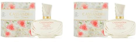 JEANNE ARTHES - Parfum Femme Cassandra Rose Jasmin - Eau de Parfum - Flacon Vaporisateur 100 ml - Fabriqué en France À Grasse (Lot de 2)