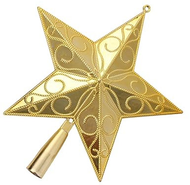 PRETYZOOM Tree Toppers Christmas Tree Decorations Christmas Star Tree Topper Christmas Decorations Indoors Star Decorations Glitter Holiday Tree Topper Santa Tree Topper Anhänger Pentagramm