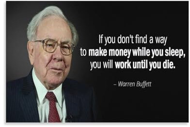 PURRCOCO Warren Buffett Poster mit inspirierenden Lebenszitaten, 1 Druck, Fotokunst, Malerei, Leinwand, Poster, Zuhause, moderne Dekoration, Poster, 50 x 75 cm