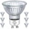EKSAVE GU10 Halogen Bulbs 35W 230V MR16 for Track,Recessed,Accent Lighting,Ceiling Light,Range Hood, Dimmable Warm White, Pack of 6