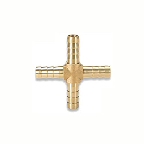 Xuhu-Tuberías Conectores de la tubería del conector de la pagoda de cobre de cobre de latón 2 3 4 vías rectas/l/tee/y/cruz 4/5/6/8/10/12/16/19mm para el tubo de gas/agua, Material resistente