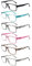 ZONLON 6 Pack Damen Lesebrillen Blaulichtfilter Brille Computerbrille mit Federscharnieren Blendfreie Lesehilfe (6C2,3.0)