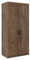 Mirjan24 Kleiderschrank Elena 2D, Drehtürenschrank, 2-türig Schrank, Farbauswahl, Weiß, Sonoma, Lefkas (Lefkas_N)