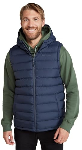 Mountain Warehouse Seasons Mens Hooded Padded Gilet Navy XL