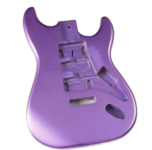 Metall Lila Elektrische Gitarre Körper Helle Einzigen Schütteln DIY Montage Professionelle