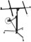 ISOISL Plattenheber Trockenbau, XXL Plattenheber Klappbar,bis max. 68 kg,Heber für Gipskartonplatten,140-325cm höhenverstellbar,Lastarmbreite 290cm,mit 3 Rädern,für Decken und Wände(Schwarz)