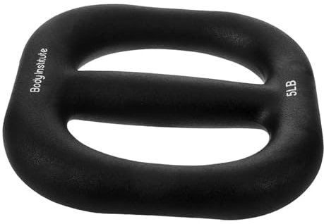 BESPORTBLE 1Stk Ring Hantel Kettlebell gymnastikball gymnastikreifen fittnesgräte wuchtgewichte dumb phone praktische Hantel schwarze Hantel Fitnessgeräte Fitness-Hantel externes PVC Black