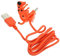 SWOOMEY Rogue-Hund-Datenkabel Micro-USB-Kabel Bellgerät für Hunde Kabel USB Handy ladegerät ladekabel Handy ladekabel für Handy Ladekabel mit Hundedesign Ladekabel für zu Hause TPE Orange