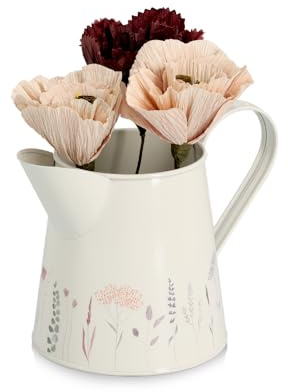 Zeller 19404 Kanne Flowers, 1500 ml, Metall