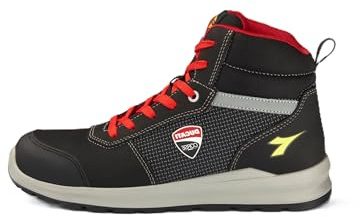 Diadora Utility Speedy Race Mid S3S FO SR SC Met Free, Sicherheitsschuhe Unisex-Erwachsene, Schwarz/Grau (c2541), 43 EU, Black Gray C2541, 43 EU