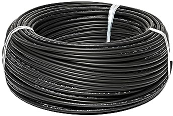 WKWPYCYUH Rouge Noir, XLPE Câble photovoltaïque gaible 2.5mm2 for 6mm2 câble Solaire/Tuv Câble for la Connexion de Panneau photovoltaïque, Fils et câbles(B,20M_AWG9-6MM2)