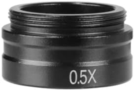Fangxuee C-Mount Zoom Lens Compatible 25mm Thread Diameter Auxiliary Barlow Lens 0.5X Enhances Increase Focus Field of View