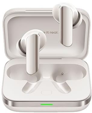 realme Buds Air7 Pro True Wireless Kopfhörer, 53 dB Active Noise Cancelling, Metallic-Grau, Bluetooth 5.4 & SBC/AAC/LHDC, 48 Stunden Wiedergabe, 3-Mikrofon-ENC, Lautsprecher 11+6 mm, IP55