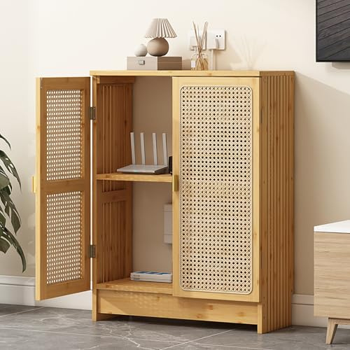 DKPLOE WiFi-Router Aufbewahrung Schrank Router Schrank Holz Stehend Leicht Zu Reinigender Router Kasten Schmal Hoher Boden Platzsparend Stabile Konstruktion(Wood,50x25x70cm)