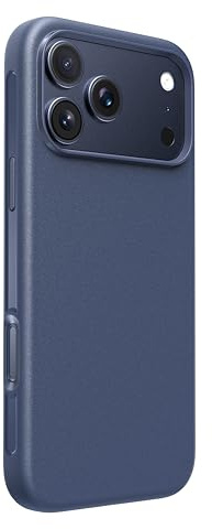 Belkin SheerForce Protect MagSafe Compatible iPhone 17 Pro Max Case with Slim Design & Anti-Scratch Treated Coating - Magnetic, Transparent, & Shockproof Protective iPhone Case - Blue