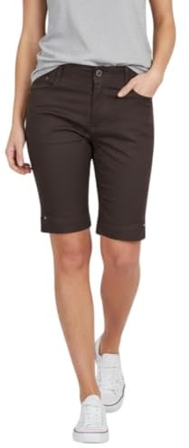 icecoolfashion Women's Above Knee Chino Bermuda Shorts Slim Fit | Ladies Stretch Cotton Chino Shorts, Above Knee Length, Cotton Blend, Summer