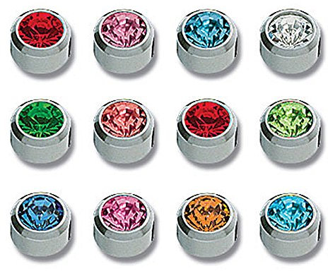 Studex System Plus 12 Paar Studex Ohrstecker weiß 12 Farben ¸3,95 mm