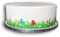 Top That Essbares Dekorblatt, Ostereier, Hase, Gänseblümchen, Bordüre, ideal für größere Kuchen, einfach zu verwenden