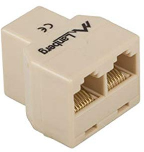 LANBERG AD-RJ45-2RJ45-OR Splitter Adaptor – RJ45 HEMBRA A 2*RJ45 HEMBRA – SIN BLINDAJE