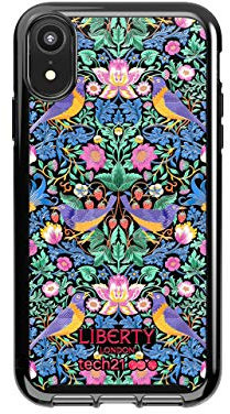 tech21 Pure Design for Apple iPhone XR Liberty London Phone Case with 10 ft Drop Protection, Strawberry Thief