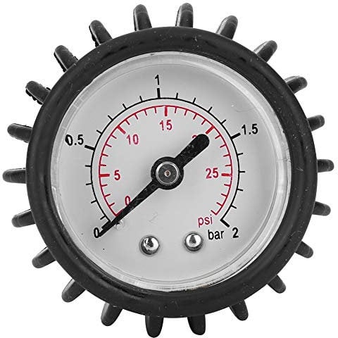 Manometer - 30PSI 2.0BAR Barometer Luftdruckmesser for Schlauchboot-Kajak, schwarz