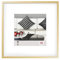 walther design Bilderrahmen gold 30 x 30 cm Aluminium mit Passepartout, Chair Alurahmen AJ330G