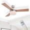 Deckenventilator mit Beleuchtung und Fernbedienung Leise - Ventilator Decke mit Licht - 3 Flügel Beidseitig Montierbar - Deckenlampe mit Lüfter Schlafzimmer 3 Stufen - Durchmesser 105 cm