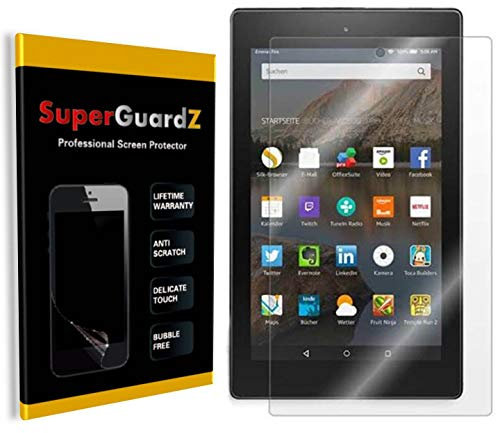 for Fire HD 10 (9th Gen, 2019) / Fire HD 10 (7th Gen, 2017) / Kids Edition Screen Protector Tempered Glass Anti Blue Light [Eye Protection], SuperGuardZ, Anti-Scratch