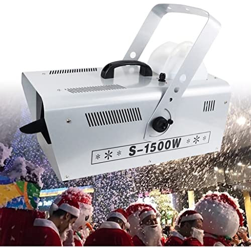 1500W Artificial Snow Storm Machine With Remote Control, Snowflake Machine For Party Outdoor DJ Halloween Wedding Stage Christmas Stage Performances
