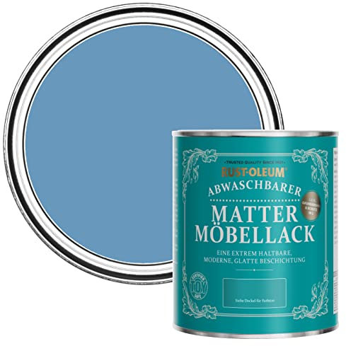 Rust-Oleum Blue Furniture Paint in Matt Finish - Cornflower Blue 750ml