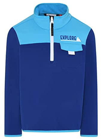 LEGO Wear Unisex Wear Jungen Unisex Fleece Pullover mit Half Zip Lwsaipal 701 Sweatshirt, 570, 98 EU