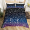Mathematik-Bettwäsche-Set, Mathematik-Formel, Biologie, Mathematik, Geometrie, Wissenschaft, Bettbezug für Jungen, Mädchen, Teenager, Galaxie, Tagesdecke, Einzelbett