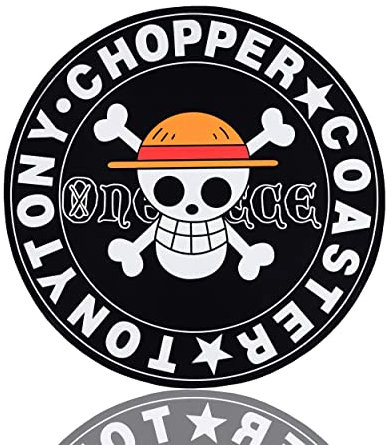 Roffatide Anime One Piece Round Area Rug Straw Hat Crew Blanket Rug Floor Mats Black Carpet for Home 60x60 cm