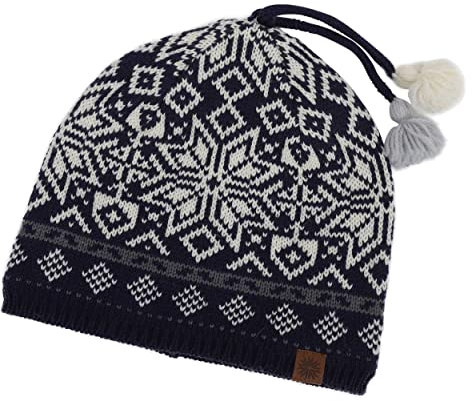 ICEWEAR Holmenkollen Norwegermütze mit Quaste (Dunkelblau)