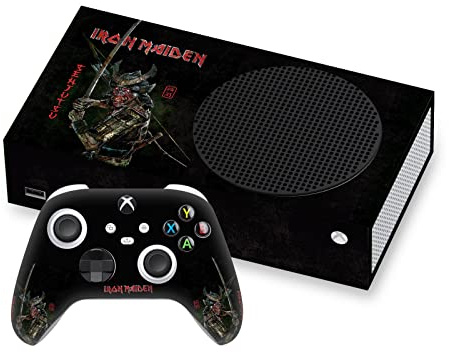 Head Case Designs Officially Licensed Iron Maiden Senjutsu Album Cover Graphic Art Vinyl Sticker Gaming Skin Decal Cover Compatible With Xbox Series S Console and Controller Bundle