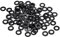 PATIKIL M5 Rondelle Plate en Nylon, 100 Paquet 5mm ID 10mm OD Étanchéité Espaceur Joint Anneau pour Robinet Tuyau Eau Tuyau Fixation Boulon,Noir