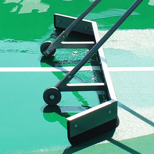 Spatola per campi da tennis Spazzatrice d'acqua per campi da tennis, spatola d'acqua per pallacanestro antiruggine in acciaio inox, spazzatrice d'acqua piovana a pulizia rapida per pavimenti in piastr
