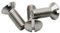 Vis Tete Fraisee Bombee Fendue M6 x 16mm : 20 Pcs Visserie Inox pour Ecrou Rondelle | Vis à Tête Fraisée Bombée Fendue Acier A2 | Metal Anti-Rouille - DIN 964 | Vis PROTORX