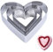 Anicy 3 Stück Backform Herz Herzbackform - 10/15 /20cm Herzform Backform Set, Tortenring Kuchenform Edelstahl für Tortendeko Kekse Back Zubehör Schichtkuchen Kuchen Urlaubs Party