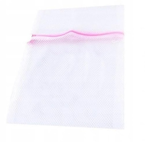 PARENCE.- Sacchetto per il bucato in rete con cerniera - 50x60cmcm - Lavatrice, protezione per vestiti, biancheria intima, calzini