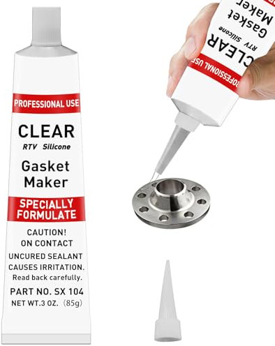 EIGTWEN Dichtmasse Motor, 85g Dichtmasse kfz Stoßfest und Auslaufsicher,Hochtemperaturbeständig,Kann als zylinderkopfdichtung Dichtmittel, Silikon Dichtmasse kfz, Ölwanne Dichtmasse Verwendet Werden