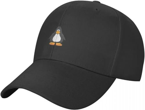 BDJYHACP Baseballkappe Snapback Sonnenhut Club Penguin Never Forget Baseball Cap für Männer und Frauen Luxus Beanie Geburtstagsgeschenk für Männer Frauen