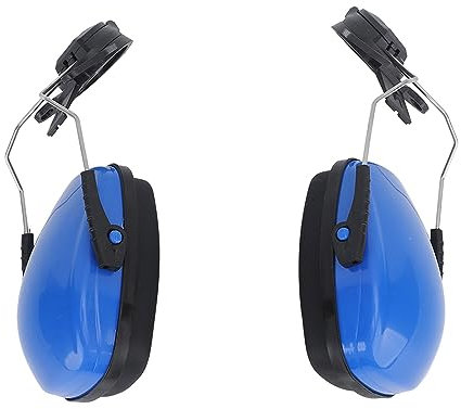 Cuffie Antirumore per Casco Accessori Sospesi Insonorizzati per Cuffie Antirumore Lucide e di Sicurezza (BLUE)