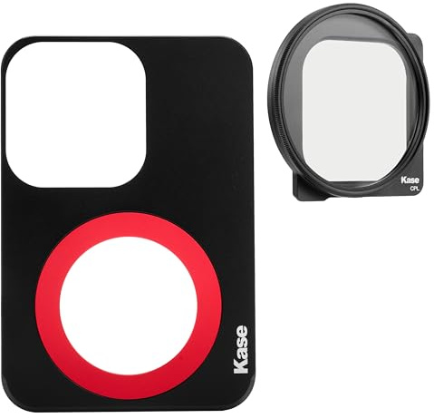 Kase Smartphone Optisches Glas Filter Kit Magnetplatte + CPL Kompatibel mit iPhone 15 Pro Max