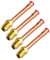 GMBYLBY 4 Pezzi 1/4 3/8 3/4 5/8 Connettore Ottone Raccordo Tubo Adattatore Condizionatore Accessori