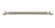 PB TUB Flexible Tressé Inox Série PLUS - Sanitaire - Ø8mm - Femelle/Femelle égale 12x17-15x21 - L300mm - Raccord et tube