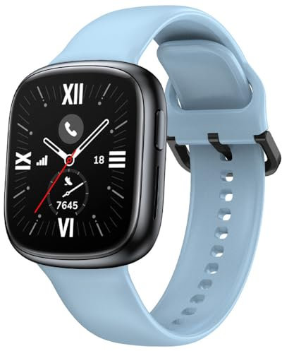 BYISYUE Ersatzarmband für Honor Watch 4, Sport Armband Uhrenarmband, Silikon Armbänder für Honor Watch 4