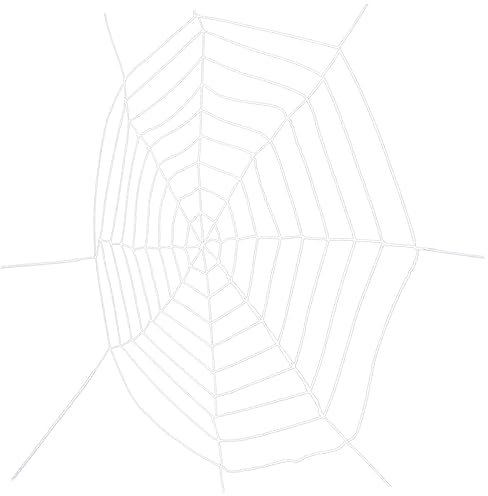 KONTONTY Halloween-Dekoration Spinnennetz Plüsch-Spinnennetze für Partys Spukhaus- gruselige Spinnweben 9 Kreise