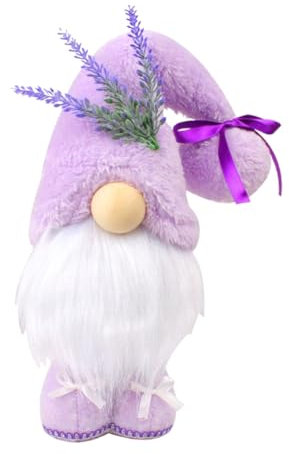 Hopbucan Lavendel, schwedische Zwerge, Dekoration für Zuhause, Pastellviolett, Frühling Sommer, gestuftes Tablett, Plüsch-Dekor, nordischer Zwerg, einfache Installation