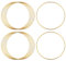 10 Stück 7,1 cm goldene Metallringe Traumfänger-Ringe Blumen-Makramee-Hoop Wandbehang Kranz Ringe Kreis Handwerk Hoops Hochzeit Dekor Hoop für DIY Handwerk